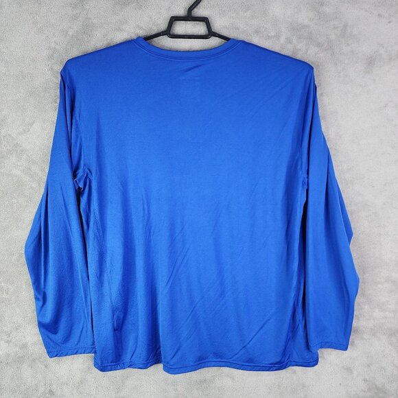 Men's Blue The Nike Tee Athletic Cut Shirt Long Sleeve Dri-Fit Spartan Logo XL - Picture 7 of 10